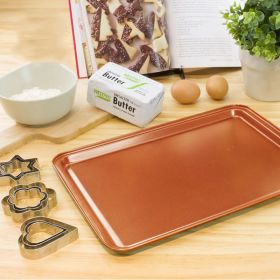 5 Pcs Baking Pans - Organic Eco Friendly Nonstick Coating - Premium Quality - Muffin Pan, Loaf Pan, Square Pan, Cookie Sheet, Round Pan - Bakeware Set