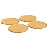 Pizza Plates 4 pcs Ø12.6"x0.6" Bamboo