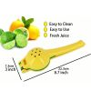 1pc; Lemon Lime Squeezer; Hand Juicer; Manual Press Citrus Juicer; No Seed 2 In 1 Double Layers Yellow Squeezer; Kitchen Gadgets; Home Kitchen Items