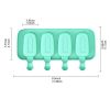 2pcs Sets Popsicle Silicone Mold Blue; Household Refrigerator Homemade Ice Cream Mold; Summer Popsicle Silicone Mold