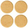 Pizza Plates 4 pcs Ø12.6"x0.6" Bamboo