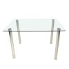 110CM Clear Color Dining Table Set (This product will be split into two packages) (replace 64512970)