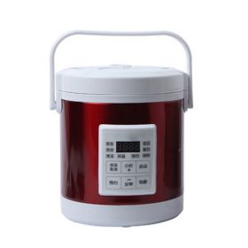 12V 24V Mini Rice Cooker 1.6L Car Truck Electric Hot Soup Rice Cooker (Option: Red-EU)