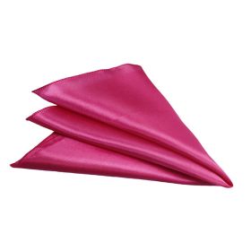 Wedding Party Banquet On-site Decoration Polyester Segment Cloth Napkin (Option: Rose Red-29cmx29cm)