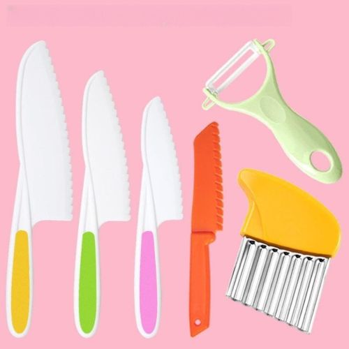 Wave Cutting Board Plastic Fruit Knife Set Wave Cutting Board Plastic Fruit Knife Set