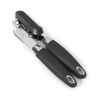 1pc Multifunctional Stainless Steel Can Opener with Rubber and Plastic Handle - Easy to Use and Durable Kitchen Accessory