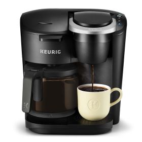 K-Duo Essentials Black Single-Serve K-Cup Pod Coffee Maker, Black (actual_color: moonlight gray)