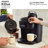 K-Duo Essentials Black Single-Serve K-Cup Pod Coffee Maker, Black