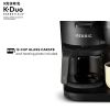 K-Duo Essentials Black Single-Serve K-Cup Pod Coffee Maker, Black